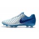 Botas de fútbol Nike Tiempo Legend VII Botas de Tacos Azul Plateado