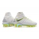 Botas Baratas Nike Hypervenom Phantom III Elite DF FG Blanco Metálico Cool Gray Volt