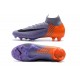 Zapatillas de fútbol Nike Mercurial Superfly VI 360 Elite FG Para Hombre Púrpura Naranja Negro