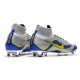 Zapatillas de fútbol Nike Mercurial Superfly VI 360 Elite FG Para Hombre Amarillo Azul Plateado