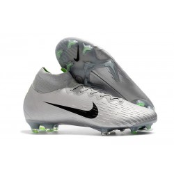 Zapatillas de fútbol Nike Mercurial Superfly VI 360 Elite FG Para Hombre Gris Plateado