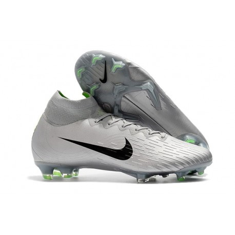 Zapatillas de fútbol Nike Mercurial Superfly VI 360 Elite FG Para Hombre Gris Plateado