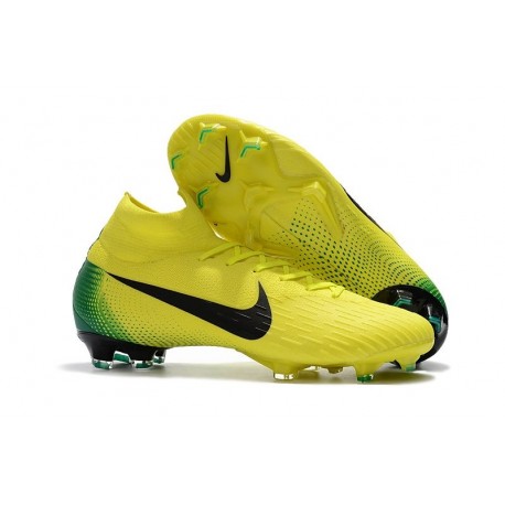 Zapatillas de fútbol Nike Mercurial Superfly VI 360 Elite FG Para Hombre Amarillo Negro