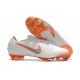 Zapatillas de fútbol Nike Mercurial Vapor XII Elite FG Blanco Gris Naranja
