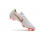 Zapatillas de fútbol Nike Mercurial Vapor XII Elite FG Blanco Gris Naranja