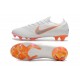 Zapatillas de fútbol Nike Mercurial Vapor XII Elite FG Blanco Gris Naranja