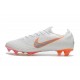 Zapatillas de fútbol Nike Mercurial Vapor XII Elite FG Blanco Gris Naranja