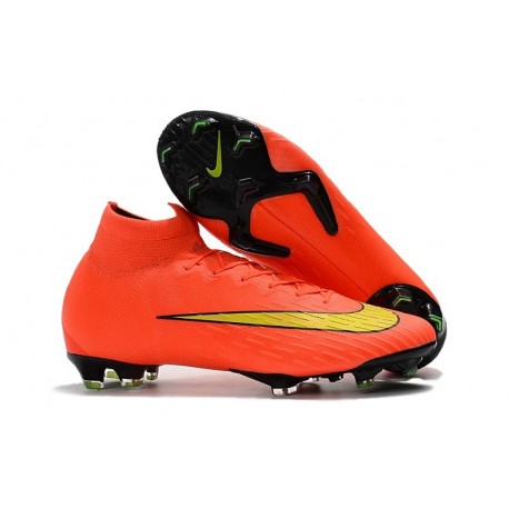 Zapatillas de fútbol Nike Mercurial Superfly VI 360 Elite FG Para Hombre Amarillo Amarillo