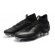 Zapatillas de fútbol Nike Mercurial Superfly VI 360 Elite FG Para Hombre Todo Negro