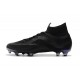 Zapatillas de fútbol Nike Mercurial Superfly VI 360 Elite FG Para Hombre Todo Negro