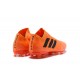 Zapatillas de fútbol Adidas Nemeziz Messi 18.1 FG Naranja Negro Rojo