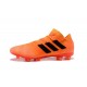 Zapatillas de fútbol Adidas Nemeziz Messi 18.1 FG Naranja Negro Rojo