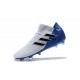 Zapatillas de fútbol Adidas Nemeziz Messi 18.1 FG Blanco Azul