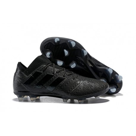 Zapatillas de fútbol Adidas Nemeziz Messi 18.1 FG Todo Negro
