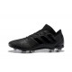 Zapatillas de fútbol Adidas Nemeziz Messi 18.1 FG Todo Negro