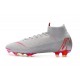 Zapatillas de fútbol Nike Mercurial Superfly VI 360 Elite FG Para Hombre Gris Rojo
