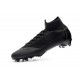 Zapatillas de fútbol Nike Mercurial Superfly VI 360 Elite FG Para Hombre Todo Negro Copa del Mundo