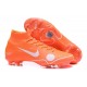 Zapatillas de fútbol Nike Mercurial Superfly VI 360 Elite FG Para Hombre Off-White For Nike Naranja Blanco Azul Amarillo