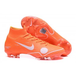 Zapatillas de fútbol Nike Mercurial Superfly VI 360 Elite FG Para Hombre Off-White For Nike Naranja Blanco Azul Amarillo