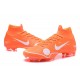 Zapatillas de fútbol Nike Mercurial Superfly VI 360 Elite FG Para Hombre Off-White For Nike Naranja Blanco Azul Amarillo