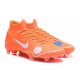 Zapatillas de fútbol Nike Mercurial Superfly VI 360 Elite FG Para Hombre Off-White For Nike Naranja Blanco Azul Amarillo