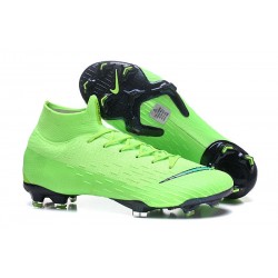 Zapatillas de fútbol Nike Mercurial Superfly VI 360 Elite FG Para Hombre Verde Negro