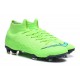 Zapatillas de fútbol Nike Mercurial Superfly VI 360 Elite FG Para Hombre Verde Negro