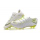 Tacos de futbol para Hombre Nike HyperVenom Phantom III Elite FG Blanco Metálico Cool Gray Volt