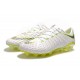 Tacos de futbol para Hombre Nike HyperVenom Phantom III Elite FG Blanco Metálico Cool Gray Volt