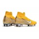 Zapatillas de fútbol Nike Mercurial Superfly VI 360 Elite FG Para Hombre Amarillo Blanco Negro