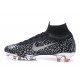 Zapatillas de fútbol Nike Mercurial Superfly VI 360 Elite FG Para Hombre CR7 Negro Plateado