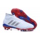 Nuevo Botas de fútbol Adidas Predator Telstar 18+ FG Rojo Plateado Azul