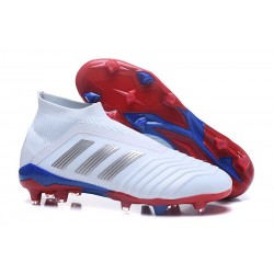 Nuevo Botas de fútbol Adidas Predator Telstar 18+ FG Rojo Plateado Azul