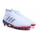 Nuevo Botas de fútbol Adidas Predator Telstar 18+ FG Rojo Plateado Azul