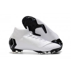 Zapatillas de fútbol Nike Mercurial Superfly VI 360 Elite FG Para Hombre Blanco Negro