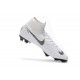 Zapatillas de fútbol Nike Mercurial Superfly VI 360 Elite FG Para Hombre Blanco Negro