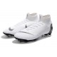 Zapatillas de fútbol Nike Mercurial Superfly VI 360 Elite FG Para Hombre Blanco Negro
