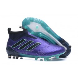 Zapatos de fútbol adidas Ace 17+ Purecontrol FG Negro Azul