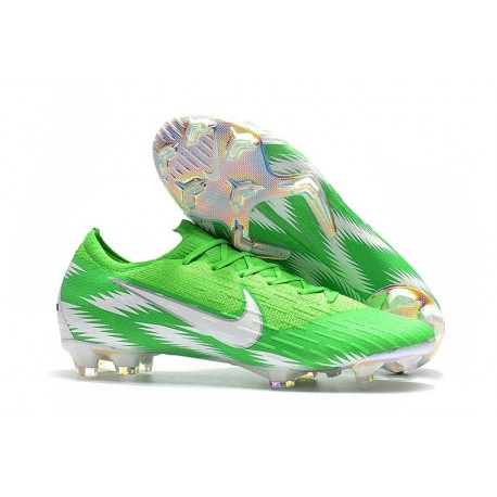 Zapatillas de fútbol Nike Mercurial Vapor XII Elite FG Plata Verde