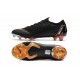 Zapatillas de fútbol Nike Mercurial Vapor XII Elite FG Negro Naranja Blanco