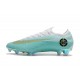 Botas de Futbol Baratas Nike Mercurial Vapor XII 360 Elite FG Metálico Blanco Oro Azul