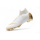 Botas de Futbol Baratas Nike Mercurial Superfly VI 360 Elite FG Oro Blanco