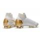 Botas de Futbol Baratas Nike Mercurial Superfly VI 360 Elite FG Oro Blanco