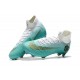 Botas de Futbol de Tacos Nike Mercurial Superfly VI CR7 360 Elite FG Azul Dorado Blanco