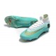 Botas de Futbol de Tacos Nike Mercurial Superfly VI CR7 360 Elite FG Azul Dorado Blanco
