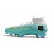 Botas de Futbol de Tacos Nike Mercurial Superfly VI CR7 360 Elite FG Azul Dorado Blanco