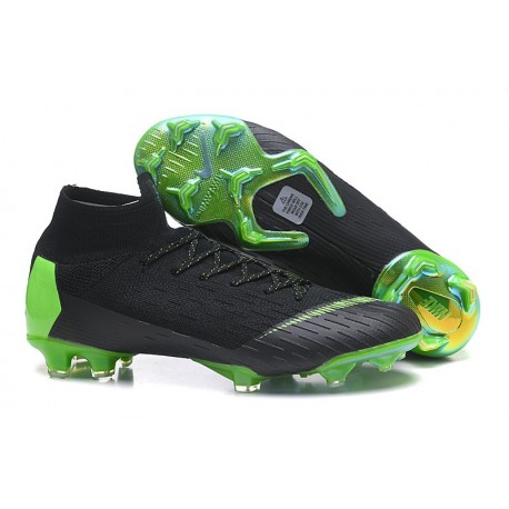 Zapatillas de fútbol Nike Mercurial Superfly VI 360 Elite FG Verde Negro