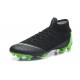 Zapatillas de fútbol Nike Mercurial Superfly VI 360 Elite FG Verde Negro