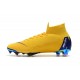 Zapatos Futbol Nike Mercurial Superfly VI 360 Elite FG Amarillo Azul