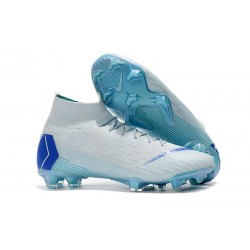 Botas de Futbol Baratas Nike Mercurial Superfly VI 360 Elite FG Azul Claro